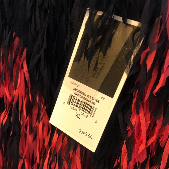 Juicy Couture Color Block Chiffon Fringe Jacket - Picture 4 of 4